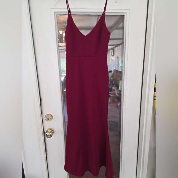 Lulus Dresses & Skirts - Lulu's Burgandy Prom Wedding Formal Bridesmaid Dress Sz Small